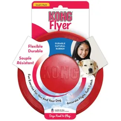 KONG Flyer, S - 18 cm - Frisbee aus robustem Kong Classic Gummi