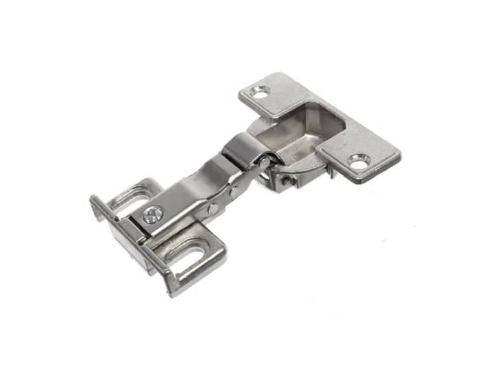 Reliapart Hettich charnière porte meuble réfrigérateur-congélateur\, coupelle 35 mm\, platine 3 mm\, recouvrement 13–18 mm\, 4 trous\, 15 kg\, ET 582-72134\, compatible IKEA (avec perçage)