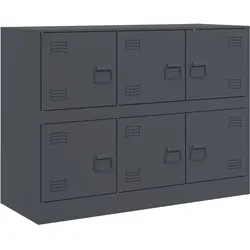 vidaXL Sideboard Anthrazit 99x39x73 cm Stahl