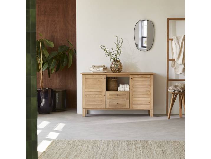 Aufbewahrungsmöbel Soho aus Eichenholz, 125 cm - Natur