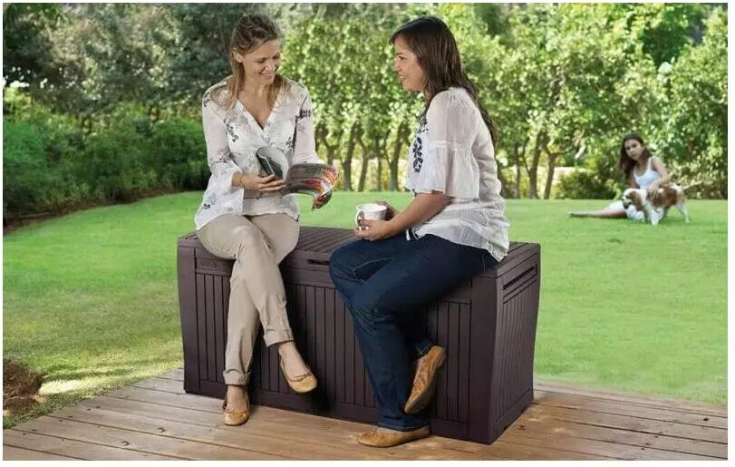 Keter BAULE COMFY MARRONE 270LT 116,7X44X7 H57CM