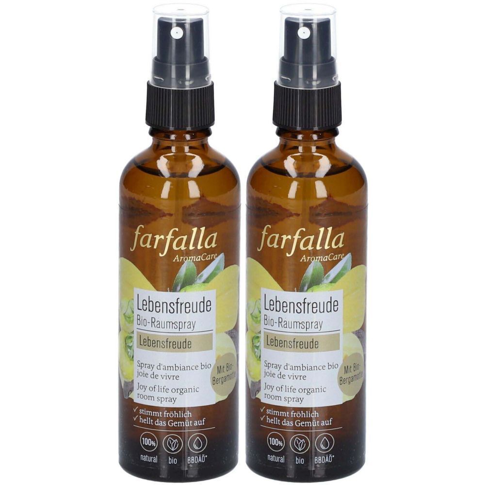 Farfalla Bio-Raumspray Lebensfr Bergamotte 75 ml x2 2x75 Spray