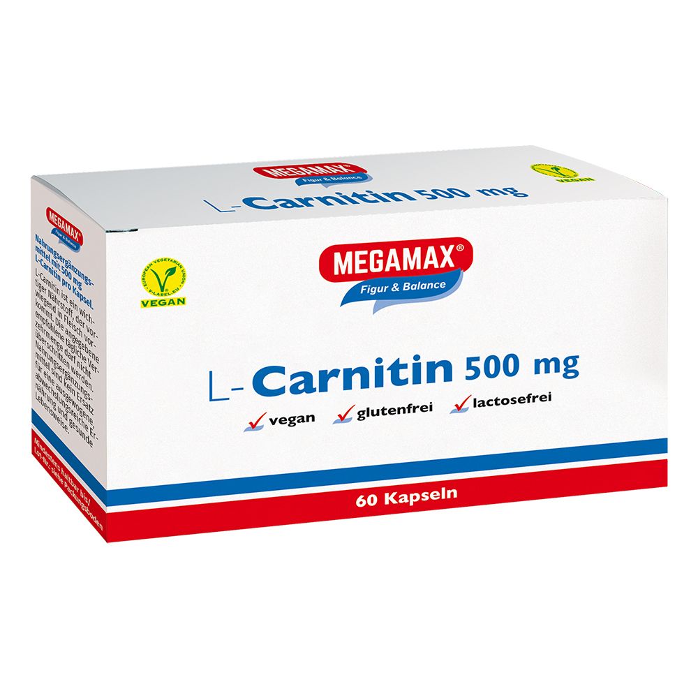 Megamax L-Carnitin 500 mg Kapseln 60 St