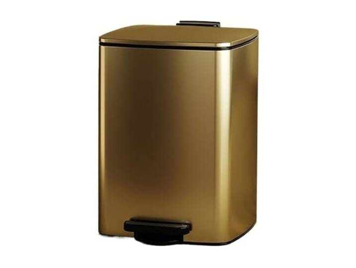 9bbhfJw4R Haushaltsmülleimer Freisprech-Mülleimer, Stufenabfalleimer Mit Inneneimer(Gold,20L)