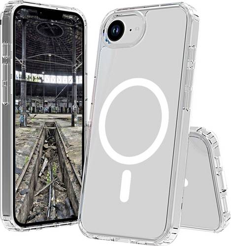 JT Berlin Pankow Clear MagSafe Backcover Apple iPhone 17e, iPhone 16e Transparent Induktives Laden, MagSafe kompatibel, Stoßfest
