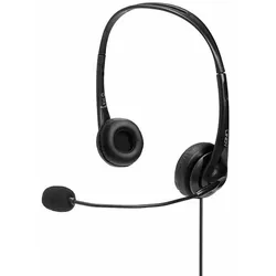 LINDY Headset, kabelgebunden mit USB-Anschluss Typ A und In-Line-Steuerung