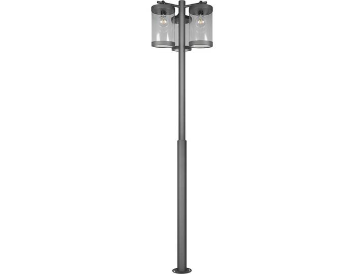 LED Tuinverlichting - Staande Buitenlamp - Bemsi - E27 Fitting - 3-lichts - Antraciet - Gegoten Aluminium