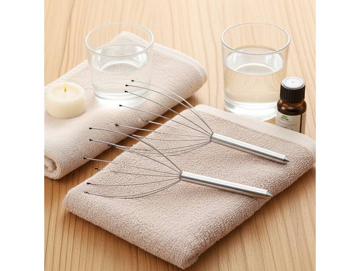 2er-Set Kopfmassagegerät mit Wohlfühl-Noppen, Kopfmassage-Spinne