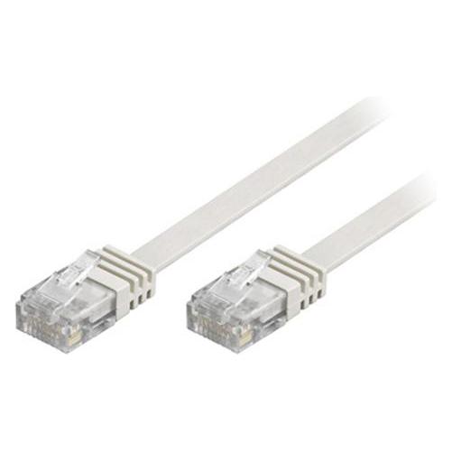 Deltaco U/UTP Cat6 patch cable flat 7m 250MHz white (U/UTP, CAT6, 7 m) (TP-67V-FL)