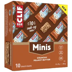 CLIF BAR Energieriegel Crunchy Peanut Butter Minis 28g | 10 Riegel Box