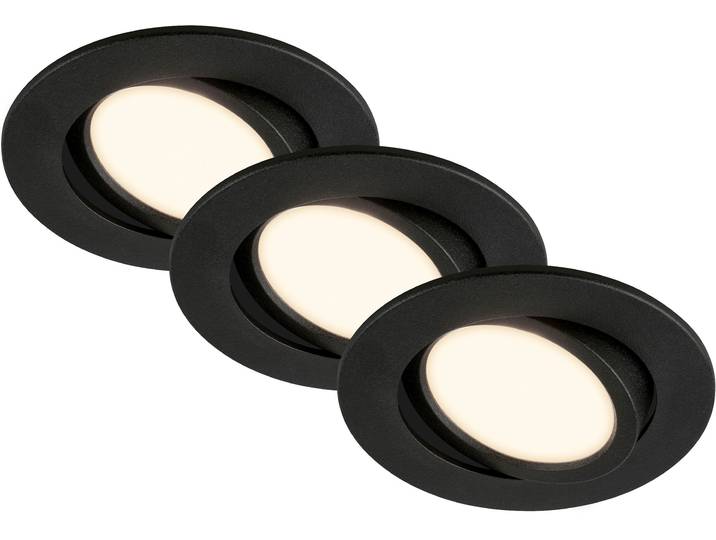 BRILONER LEUCHTEN LED Einbauleuchte PIWO 7663035 , schwarz, Leuchten, LED Einbauleuchte