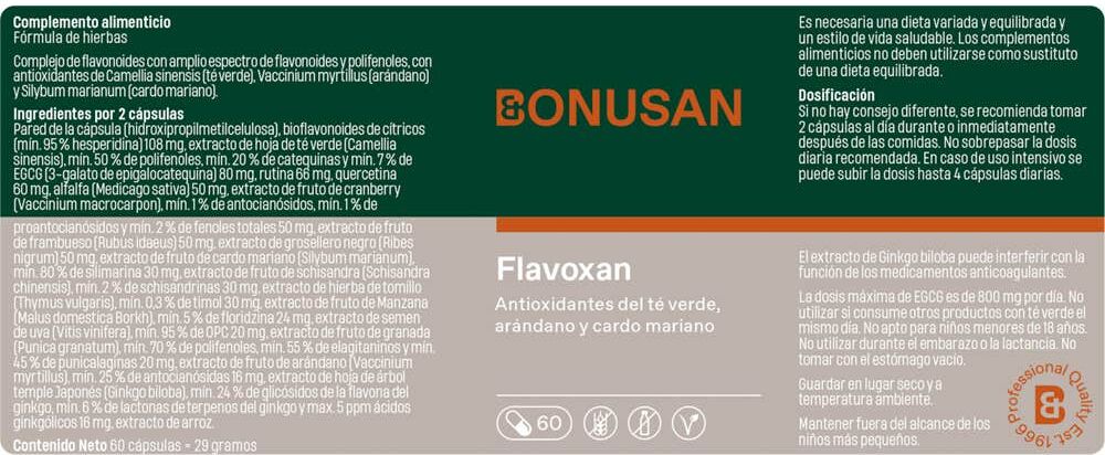 Bonusan Flavoxan 60caps