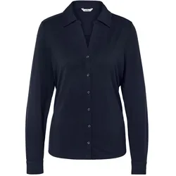 Tchibo - Blusenshirt mit Knopfleiste - Damen - Gr. L - dunkelblau