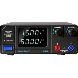 Peaktech Labornetzgerät P 6168, 1...15 V, 0...60 A, 900 W, Labornetzgerät