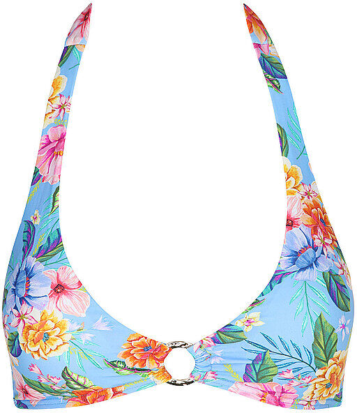 DARLING HARBOUR Damen Bikinioberteil Neckholder Top Ring bunt   36 W