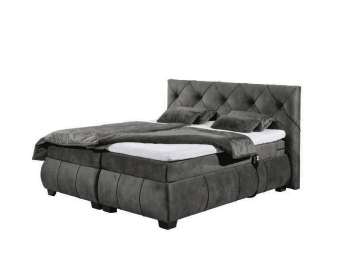 ED EXCITING DESIGN Boxspringbett Sanur 180x200 elektrisch verstellbar, 7Z-TTFK-Matratze und HR-Topper, Elektrisch verstellbar, 7Z-TTFK-Matratze und HR-Topper