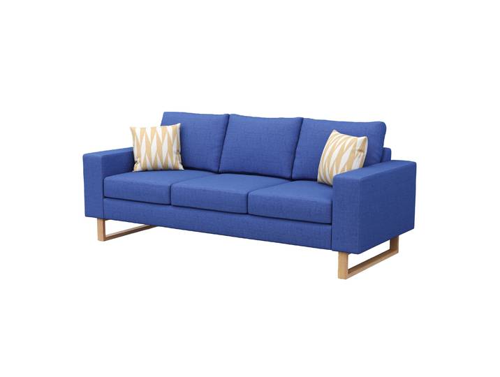 Sofa RONNY 3-Sitzer blau