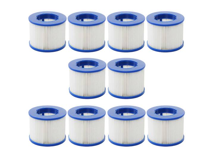 Wasserfilter für Whirlpool HWC-E32, Ersatzfilter Filterkartusche Filterpatrone Lamellenfilter, Zubehör 10 Stück