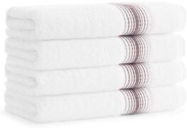 Aston & Arden Turkish Striped 4-Piece Hand Towels - 32x18