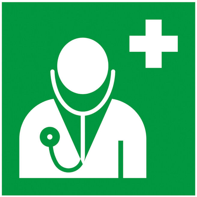 Gramm Medical Symbole médical médecin, film autocollant, 200 x 200 mm (300.000.11620)