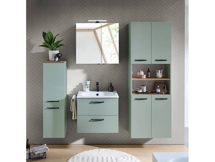 Armoire miroir LED Quickset 500 67cm Vert/Couleur sauge