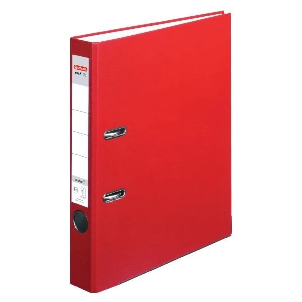herlitz Ordner maX.file protect, Rückenbreite: 50 mm, rot