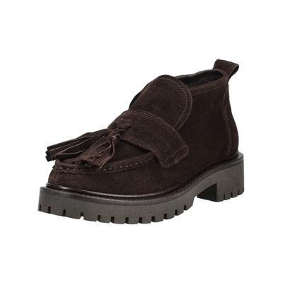 Ankleboots MARC O'POLO "Marc O'Polo Stiefelette Leder", Damen, Gr. 39, braun (kaffee), Leder, Schuhe Ankleboots
