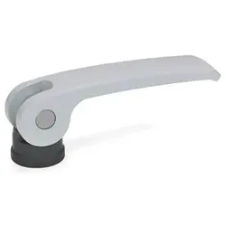 Exzenterspanner, Hebel Zink-Druckguss, Auflagescheibe Kunststoff, mit Innengewinde (927-63-M6-B-S)
