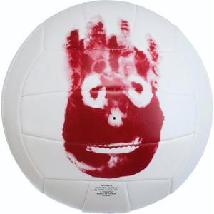 WILSON WILSON Beachvolleyball Cast Away Mr.  , Größe 5, weiß/rot, 280 Gramm, Freizeit- & Trainingsball