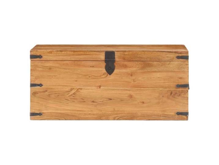 SALE 2026 Coffre Extérieur Charge de 150 KG Brun - Coffre 90x40x40cm Bois d'acacia solide 25 Kg 971795