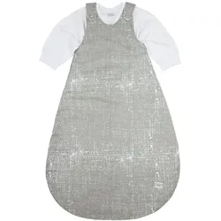 Meyco, Babyschlafsack, Baby feine Linien Baby Schlafsack Rund um zwei Teile - Grau - 74/80 (Frühling, Ganzjahr, Herbst, Sommer, Winter)