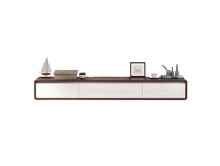 lowboard Schwebender TV-Ständer, wandmontierter TV-Schrank mit Schubladen Großes griffloses Stauraumdesign for das Wohnzimmer