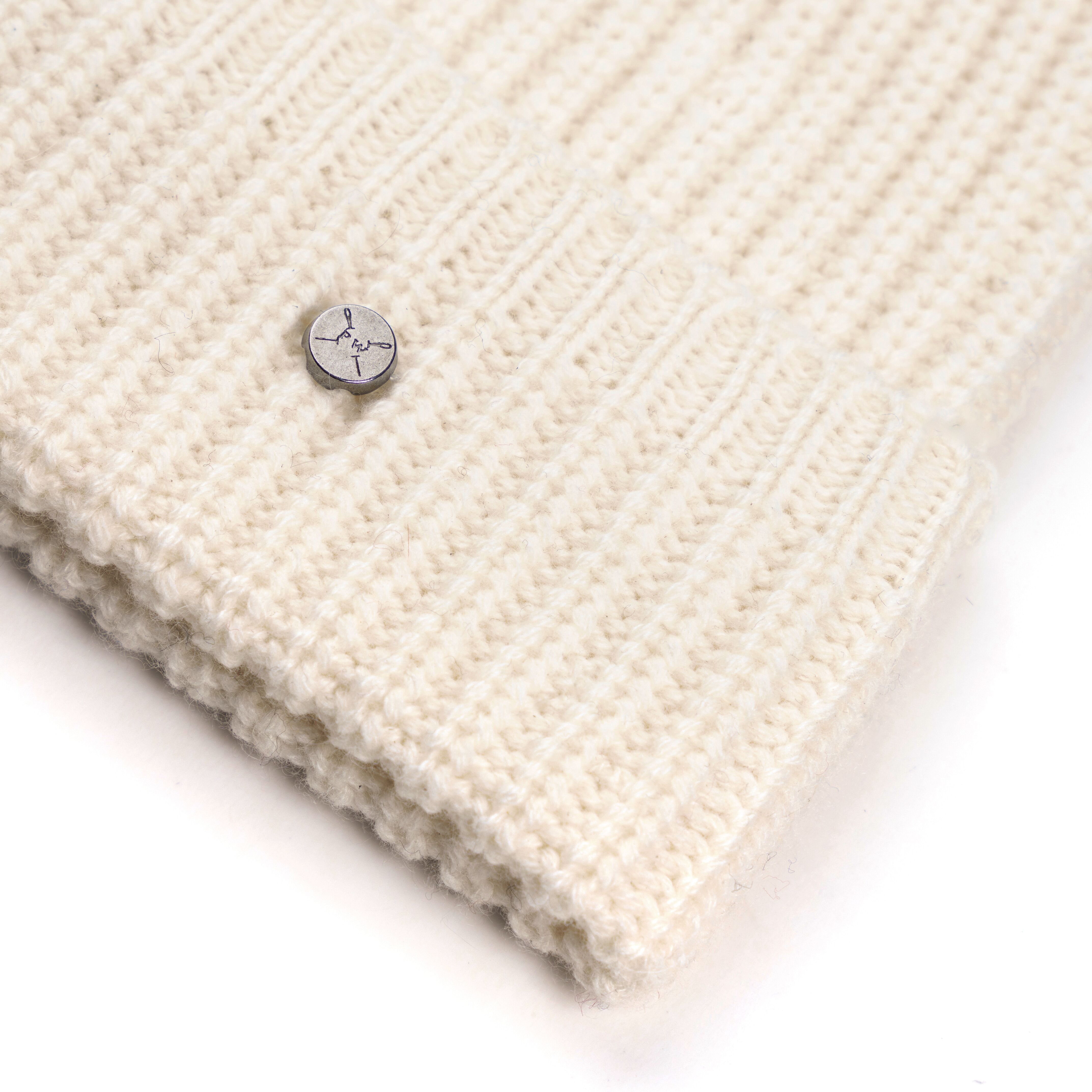 Strickmütze PEARLWOOD "LIV", Damen, weiss (ecru), Wolle, Mützen Strickmütze, schlichtes Design - lässt sich vielseitig kombinieren ecru Einheitsgröße