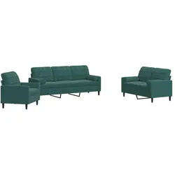 vidaXL, Sofa + Bettsofa, Danielle (Mit Zierkissen) (Polstergruppe)