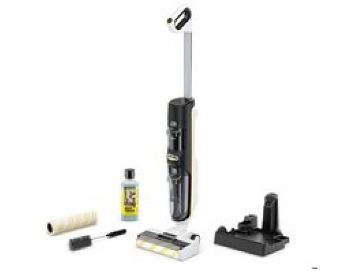 Aspirateur laveur Karcher FCV 4 Extra + eau et poussière - nettoyeur de sols sans fil - tous types de sols