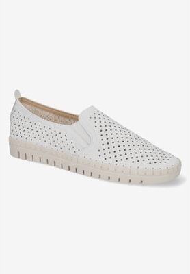 Women's Fresh Flats by Easy Street in White (Size 9 M)