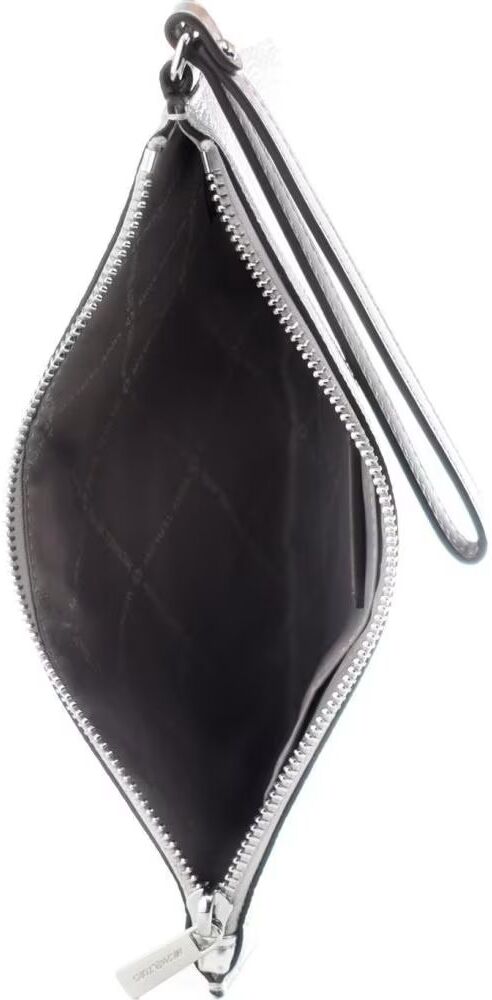 Michael Kors Cartera De Mano 35f4stvw3l Plateada 24x14x5cm Mujer