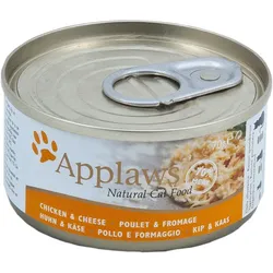Applaws 70g Katzennassfutter Sparpaket 48 x 70 Gramm Huhn & Käse