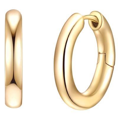 Paar Creolen YOKOAMII "Set: Y46", gold (gelbgold), Ohrringe, Damen, 17,4, Creolen gelbgold