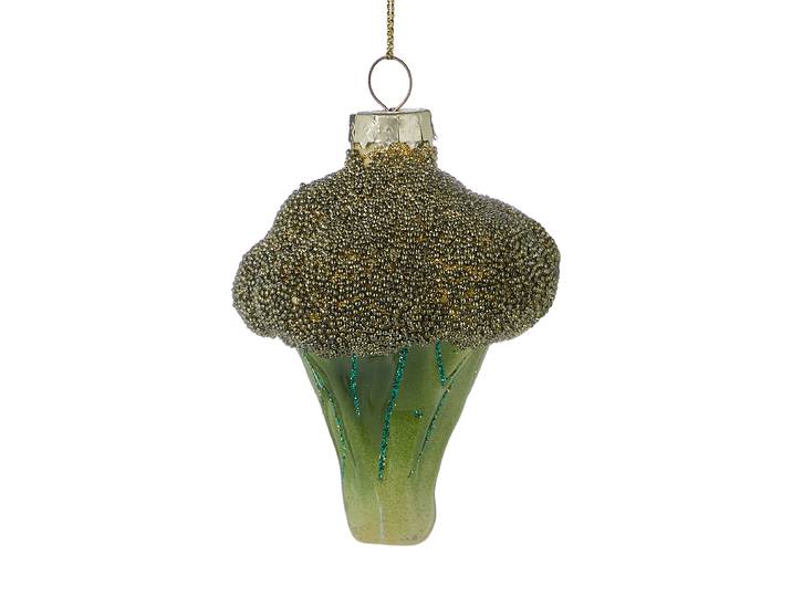 Ornement Brocoli 6 x 8 x 7cm Vert/Vert