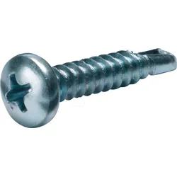 CIMCO 190411 - Blechschraube mit Halbrundkopf 3,5x13mm PZ2 selbstbohrend, 100er