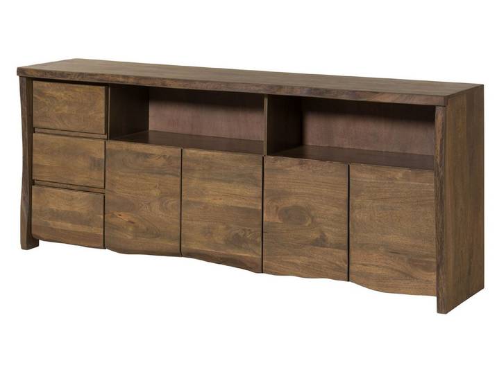 Massivmoebel24 Sideboard PURE MANGO (Massivholz), Mango 200x45x80 braun geölt PURE MANGO #217