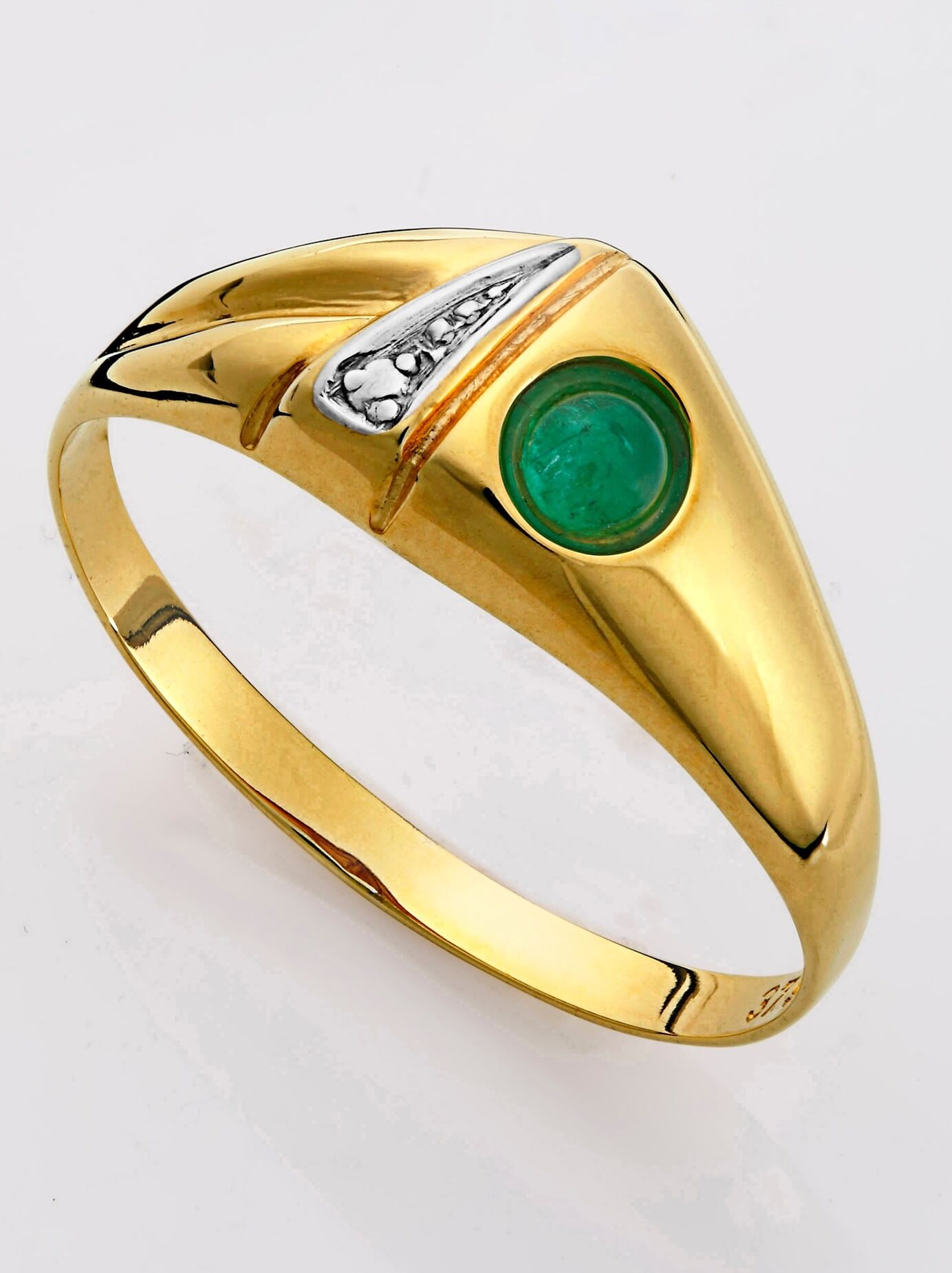 Fingerring LADY Gr. 21, grün, Fingerringe, Damen, 21, Metall, Fingerring