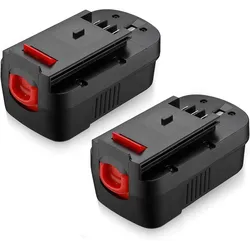 Acconic Akku ersetzt Black & Decker Firestorm A18, A1718 HPB18 18V 3000mAh (2er ...