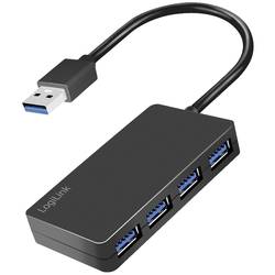 LogiLink UA0396 USB-Hub 4 Port USB-A USB 3.2 Gen1 5 GBit/s Schwarz UA0396