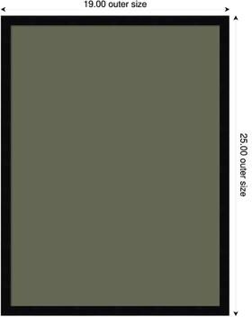 Amanti Art Olive Driftwood Canvas Magnetic Board, Svelte Framed Memo Board