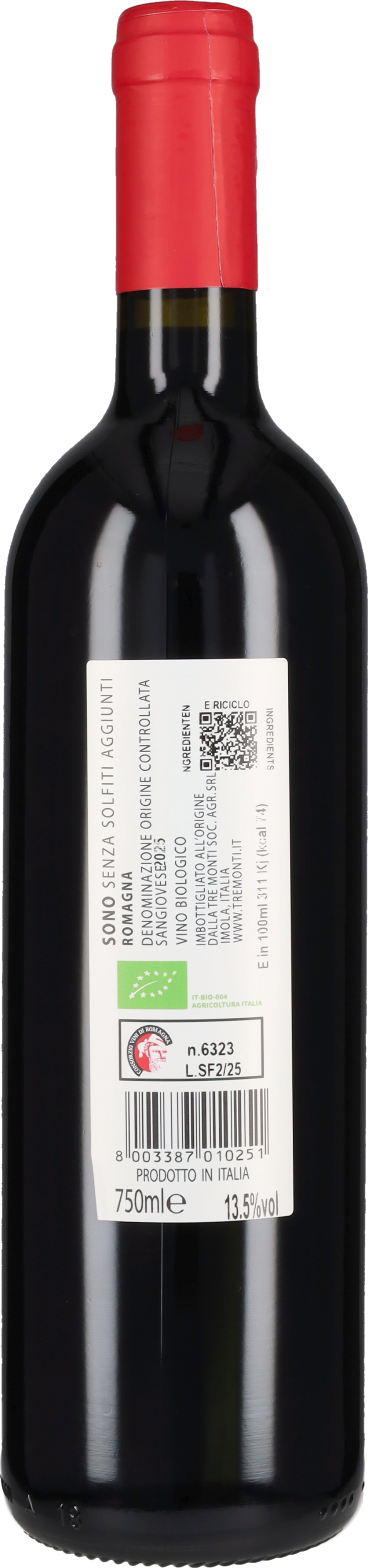 Sangiovese di Romagna Superiore 'Sono' Tre Monti 2025