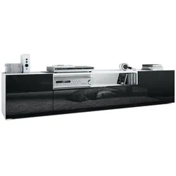 LOWBOARD Mogan Fronten in Schwarz Hochglanz