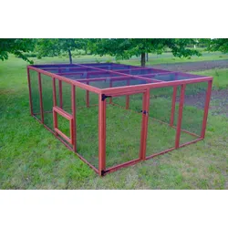 EZ Chicken Home Hühnerauslauf XL Rot, EZ Chicken Home 12,24 m2 Hergestellt in EU