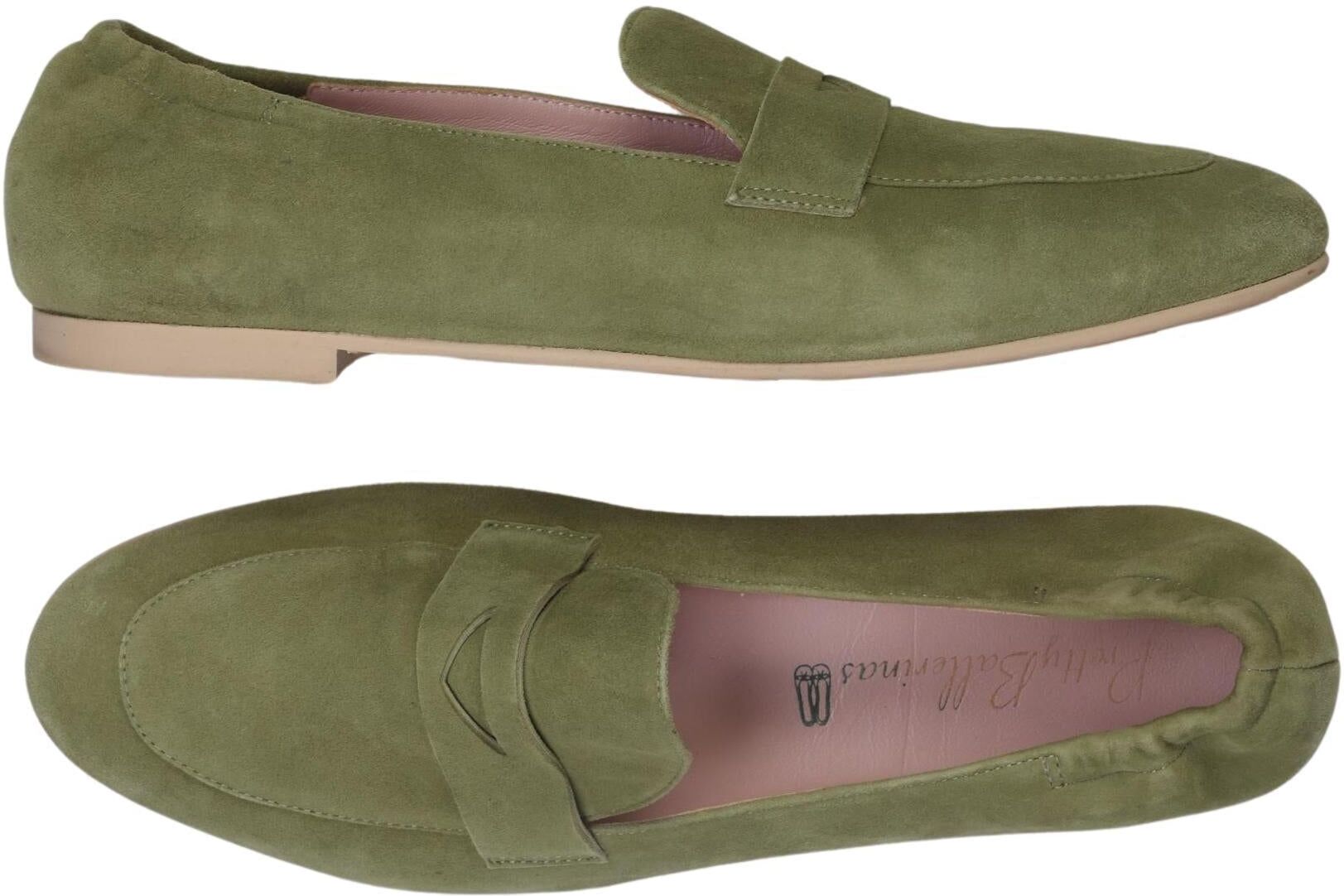 Pretty Ballerinas Damen Halbschuh, Grün, Gr. EU 39, Leder - Second Hand